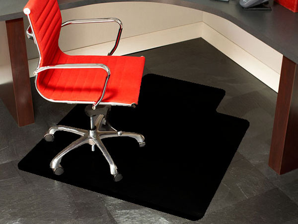 Premium Black Chair Mats are Black Desk Mats by American Floor Mats